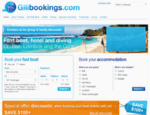 Tablet Screenshot of gilibookings.com